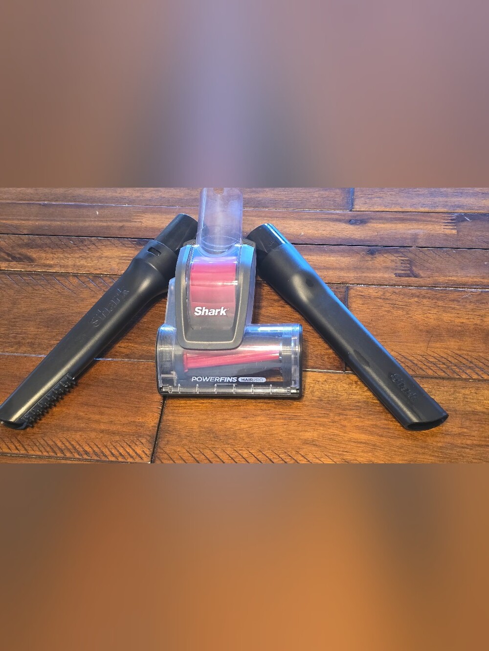 Shark PowerFins HairPro Pet Power Brush + Crevice Tool Vacuum Attachment Bundle